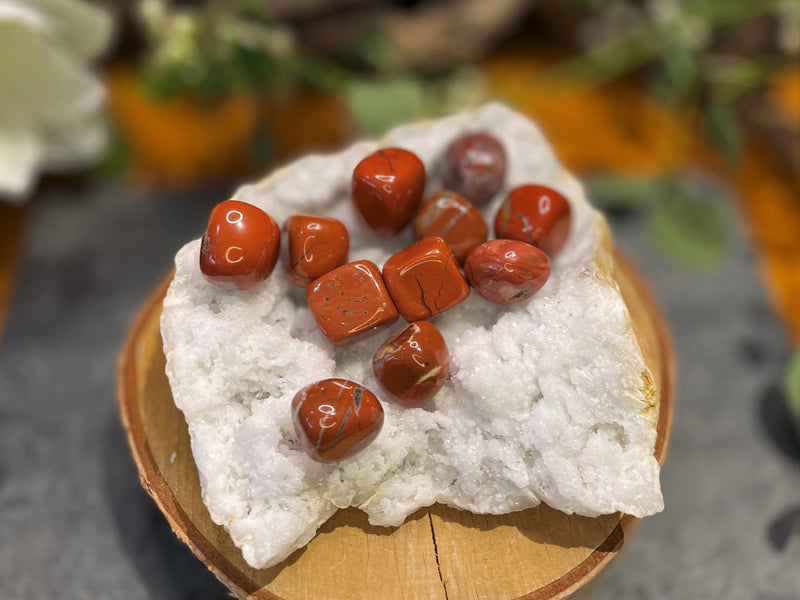 Tumbled Red Jasper - Supreme Nurturer & Turns Ideas into Action