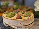 Pyramids carved from jasper, sodalite, obsidian and unakite FB1871