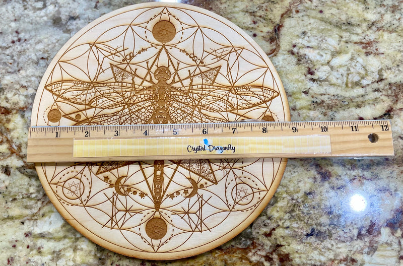 Wood Cut Out Crystal Grid Bases - FB2982