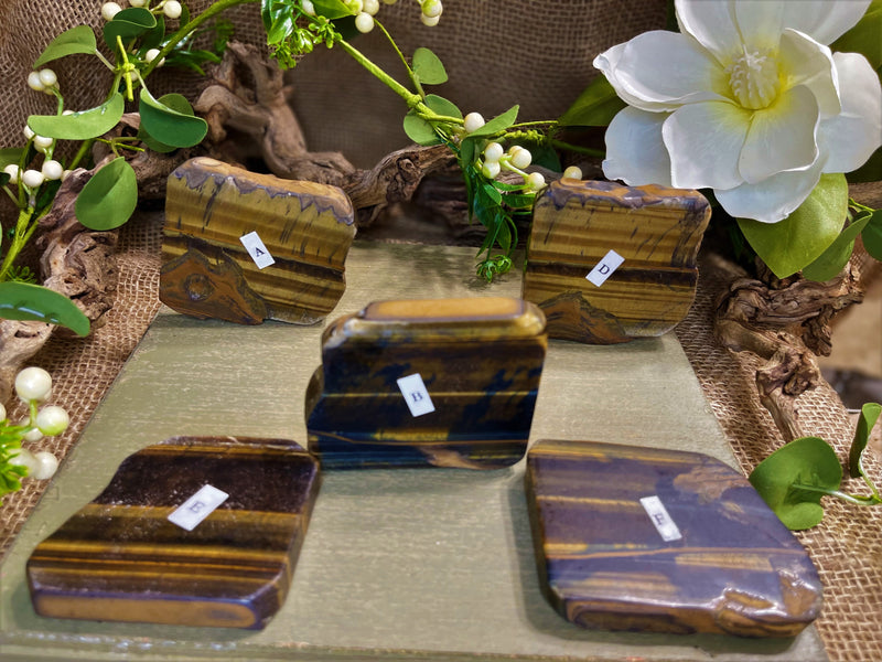 Tiger Eye Thick Slab - Incredibly Versatile for prosperity, clarity and calm during chaos FB2824