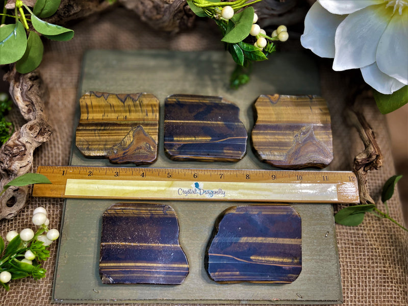 Tiger Eye Thick Slab - Incredibly Versatile for prosperity, clarity and calm during chaos FB2824