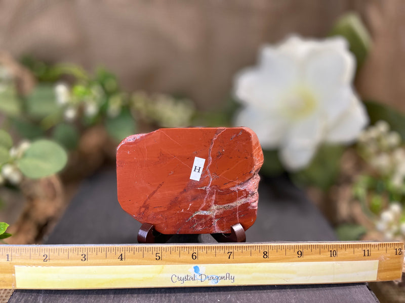 Red Jasper, or Grey Jasper Round, Slabs, nurturing, protection