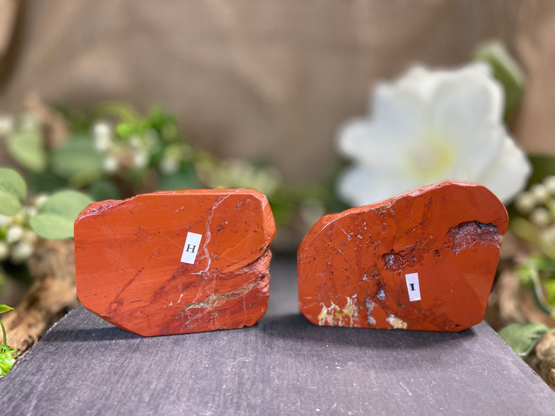 Red Jasper, or Grey Jasper Round, Slabs, nurturing, protection