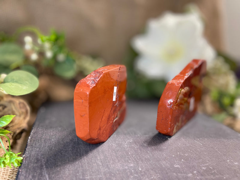 Red Jasper, or Grey Jasper Round, Slabs, nurturing, protection