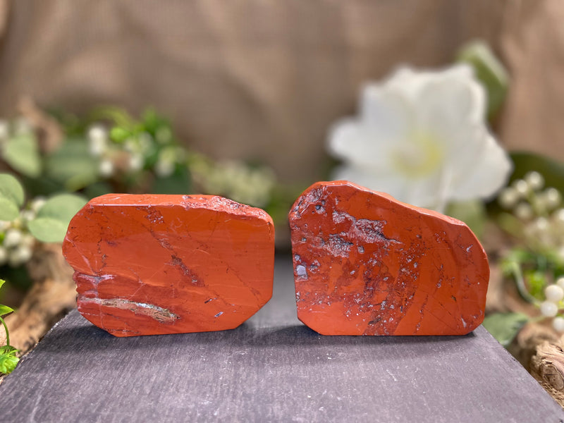 Red Jasper, or Grey Jasper Round, Slabs, nurturing, protection