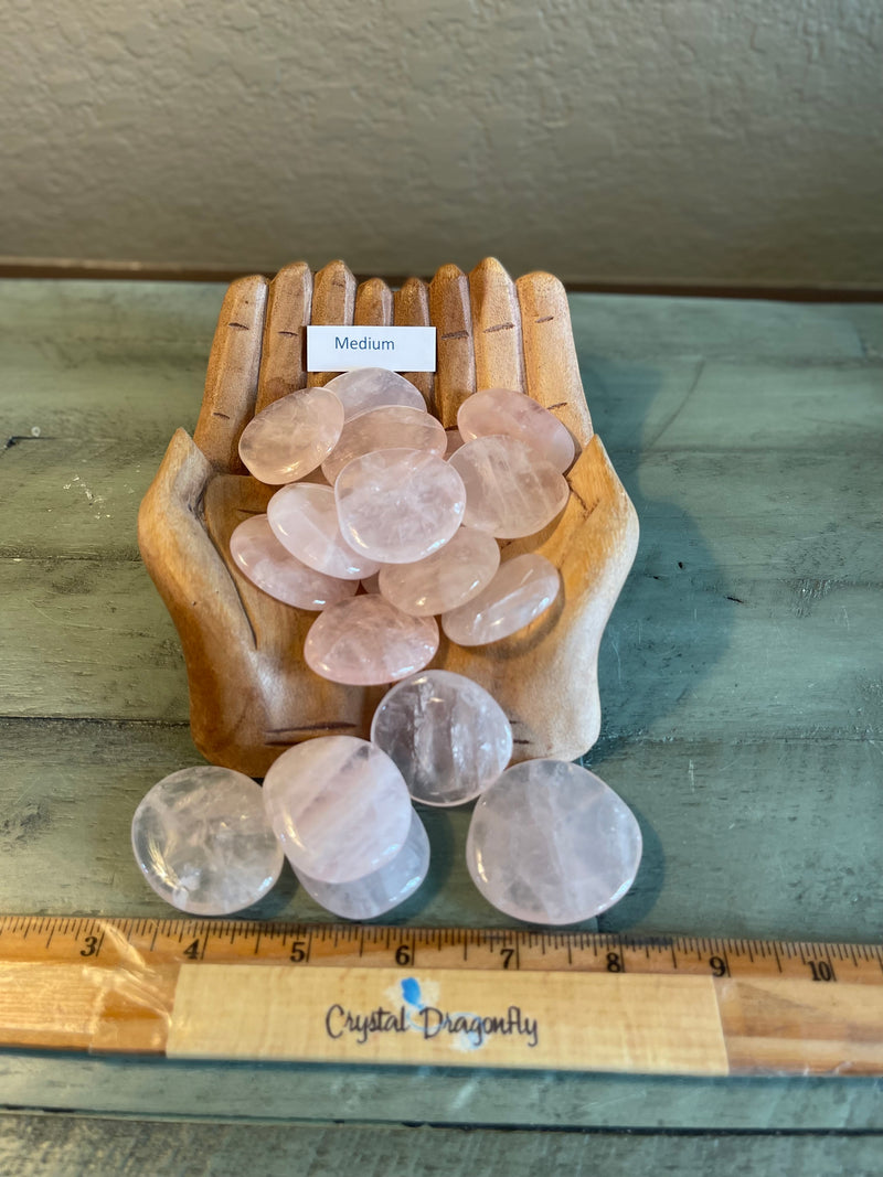 Rose Quartz Pocket (Soothing) Stone for comfort, calm, love & nurturing FB1779