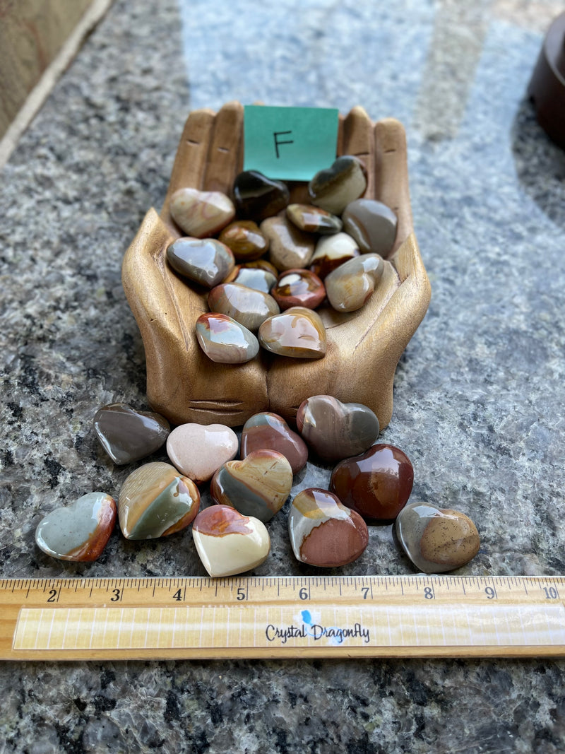 Desert Jasper Heart (Polychrome Hearts) from Madagascar FB1845