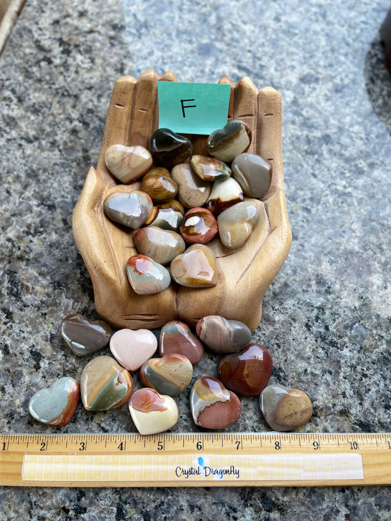 Desert Jasper Heart (Polychrome Hearts) from Madagascar FB1845