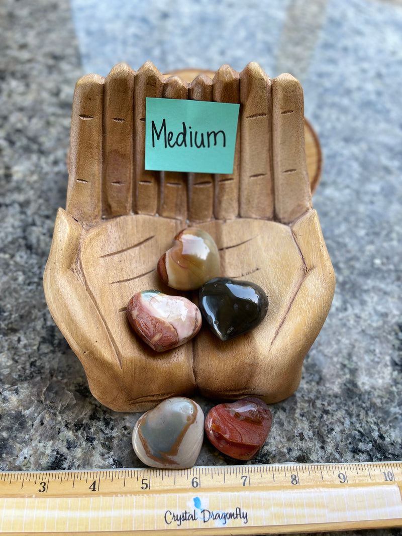 Desert Jasper Heart (Polychrome Hearts) from Madagascar FB1845