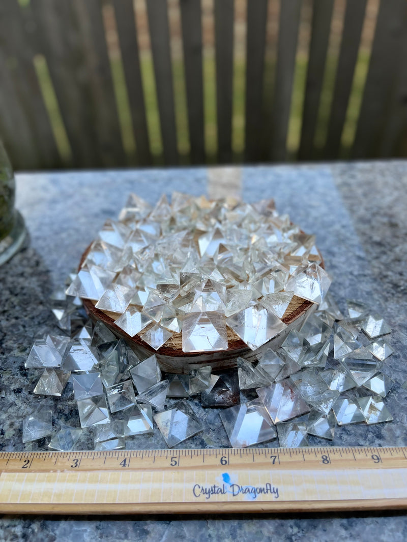 Clear Quartz Mini Pyramid, slight nick FB3075