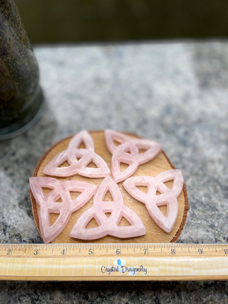 Triquetra Celtic Knot Stone Carving, Base / Altar Plate FB2827