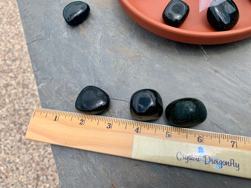 Tumbled Green Goldstone, FB1074