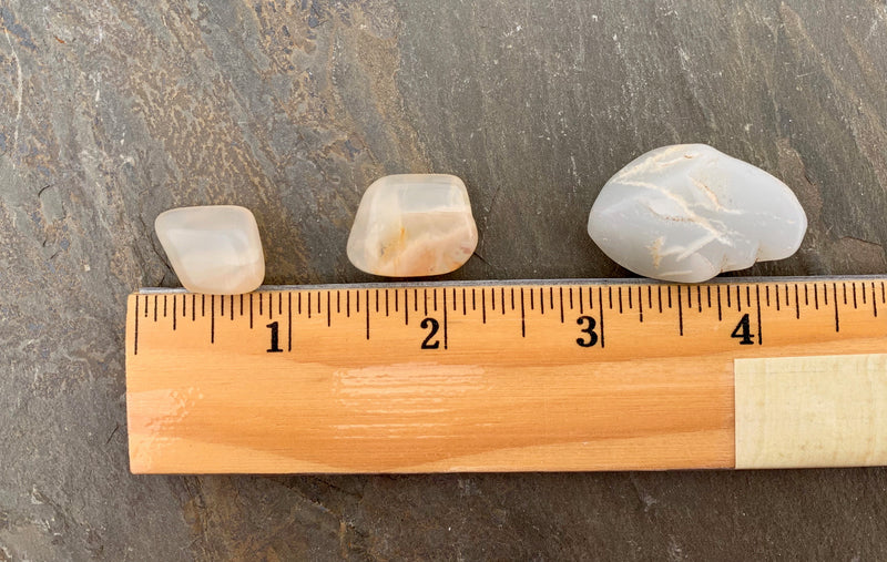 Tumbled Moonstone - Stone of Good Fortune, Protection & Love;