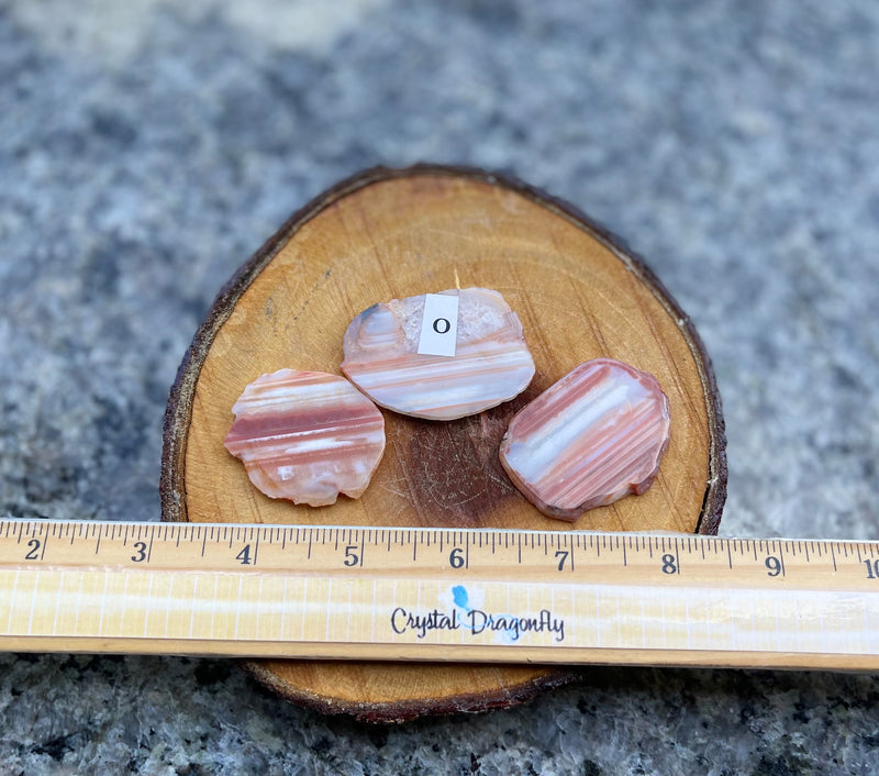 Banded Carnelian Small Slabs - complements tumbled stones, crystal bowls and grids FB3167