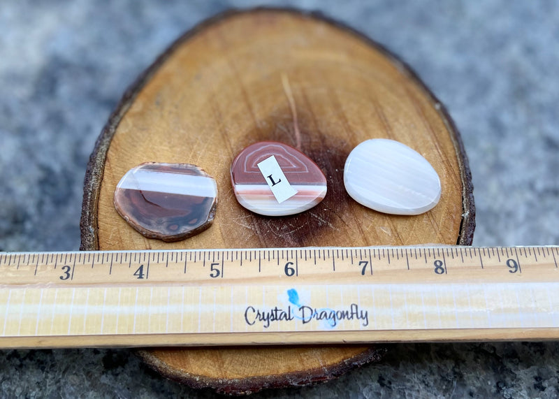 Banded Carnelian Small Slabs - complements tumbled stones, crystal bowls and grids FB3167