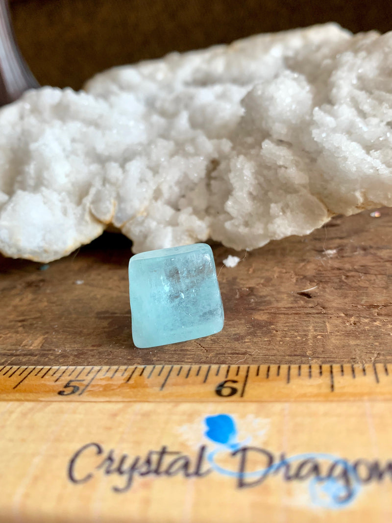 Tumbled Aquamarine - Stone of Courage and Protection, Calms Phobias & Fears