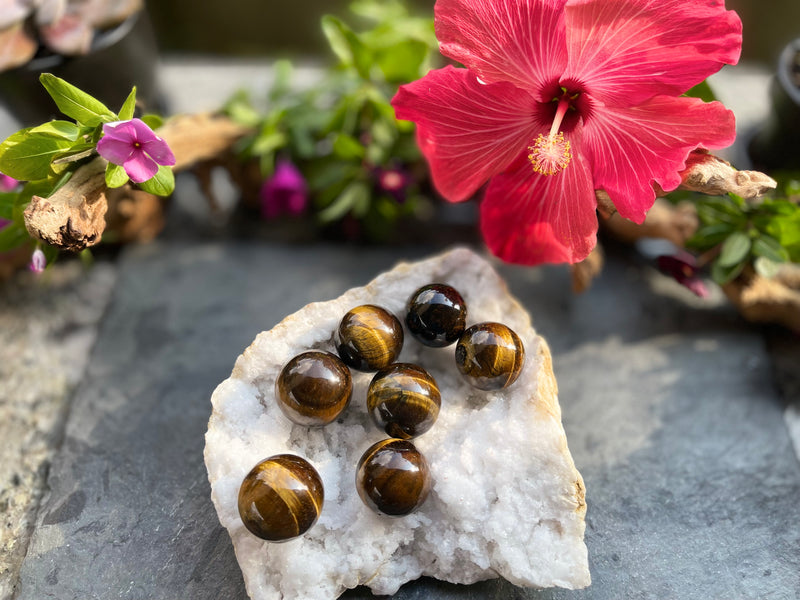 Tiger Eye Sphere for clarity, prosperity, psychic abilities FB2224