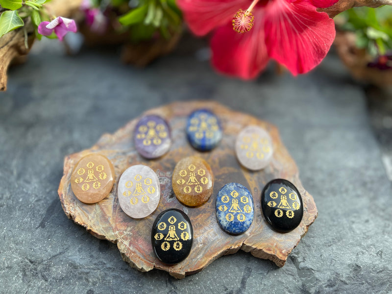 Chakra Symbol Yoga Totem / Spirit Stone FB3144