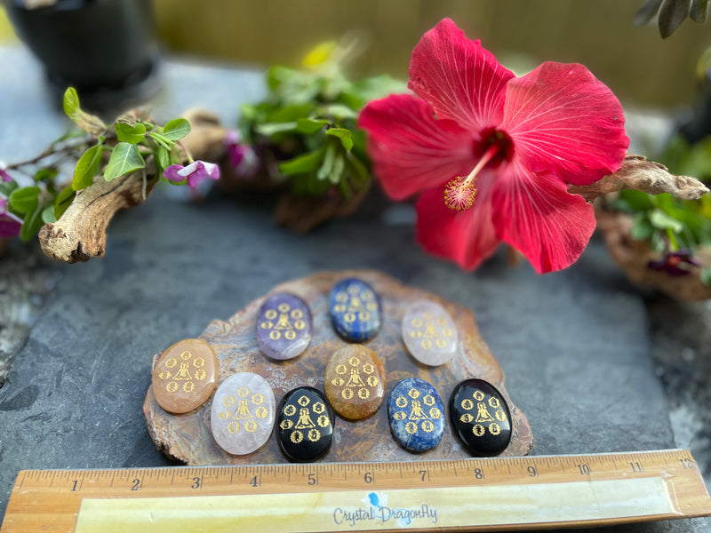 Chakra Symbol Yoga Totem / Spirit Stone FB3144