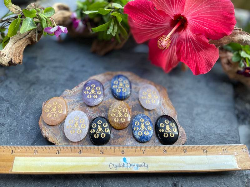 Chakra Symbol Yoga Totem / Spirit Stone FB3144
