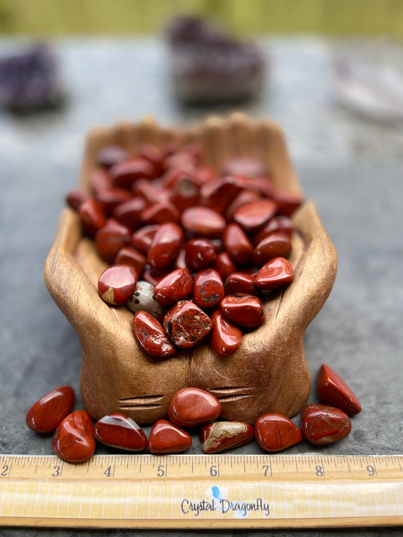 Tumbled Red Jasper - Supreme Nurturer & Turns Ideas into Action