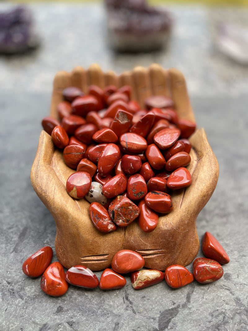 Tumbled Red Jasper - Supreme Nurturer & Turns Ideas into Action