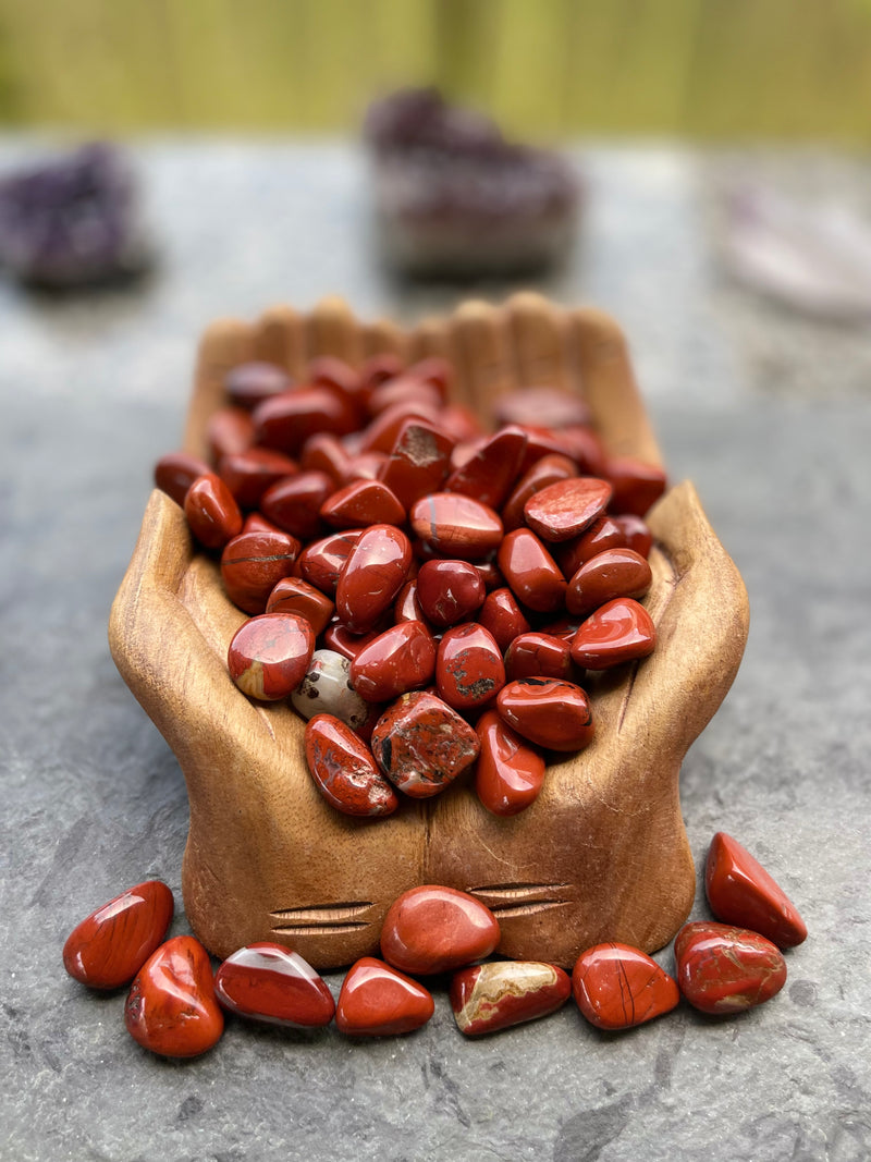 Tumbled Red Jasper - Supreme Nurturer & Turns Ideas into Action