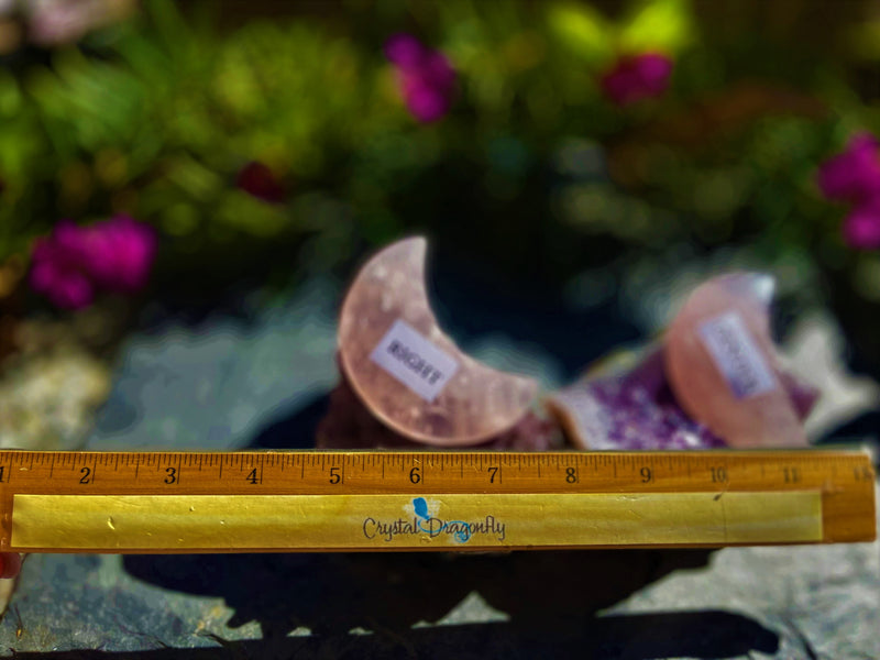 Rose Quartz Crescent Moon FB2942