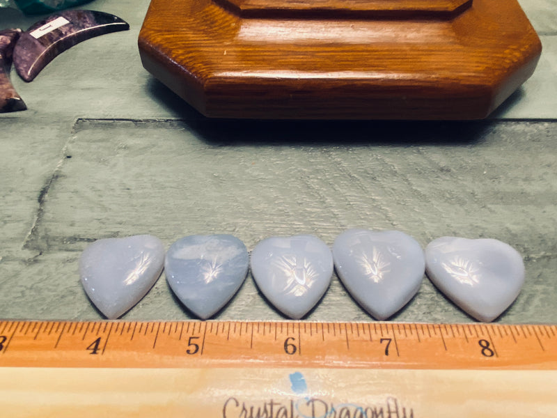 Blue Chalcedony Heart Cabochon FB2929 💦