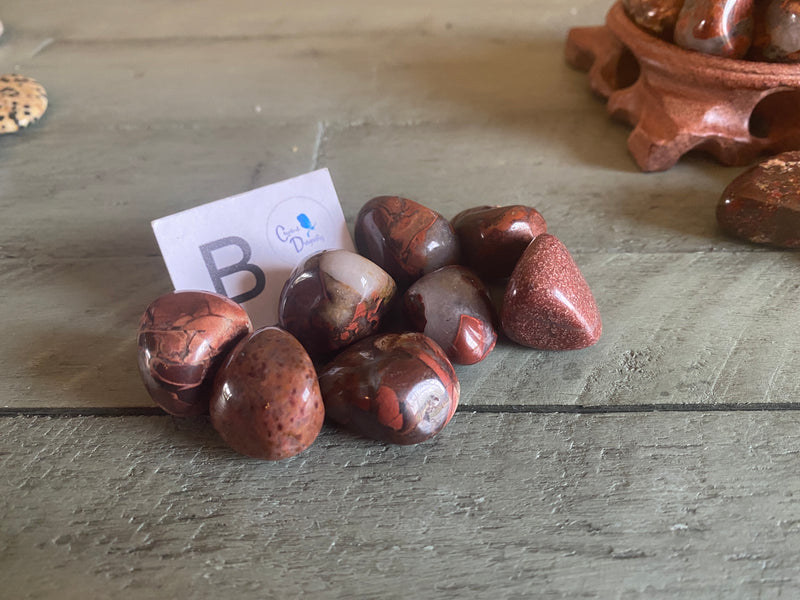 Tumbled Brecciated Jasper - Positive Outlook - Eases Stress - Dream Recall