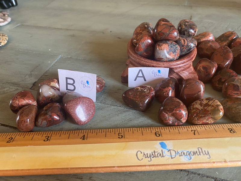 Tumbled Brecciated Jasper - Positive Outlook - Eases Stress - Dream Recall
