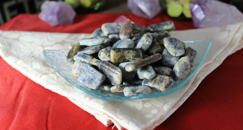 Tumbled Smooth Kyanite - Calming, Facilitator of Meditation & Aligns all Chakras; FB1539