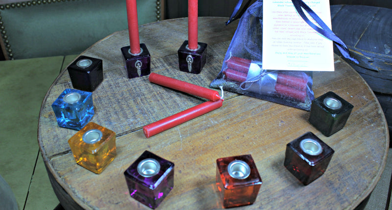 Mini Ritual / Altar Glass Candle Holders