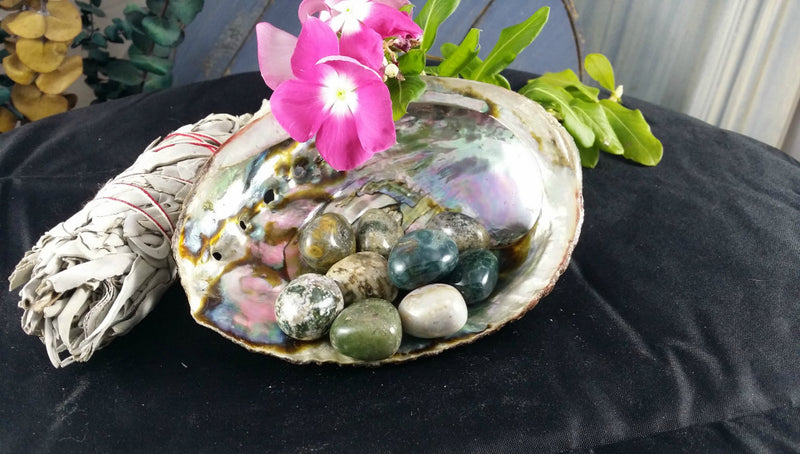 Tumbled Ocean Jasper for contentment, cooperation and lifting negativity