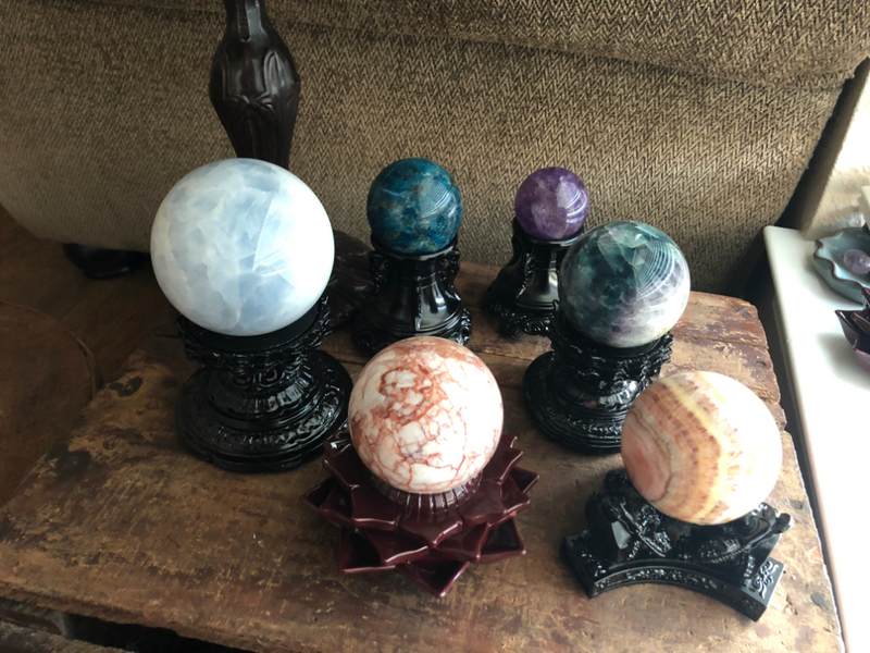 Ornate Sphere Stands; FB2166