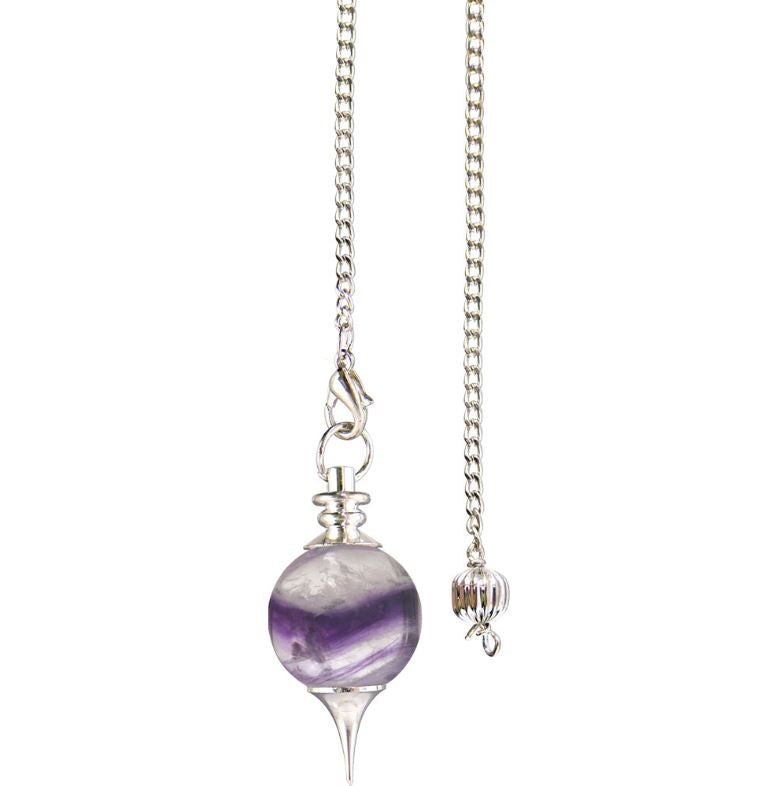 Fluorite Sephoroton Pendulum / Pendant for Intuition, Clarity FB2615 🔮