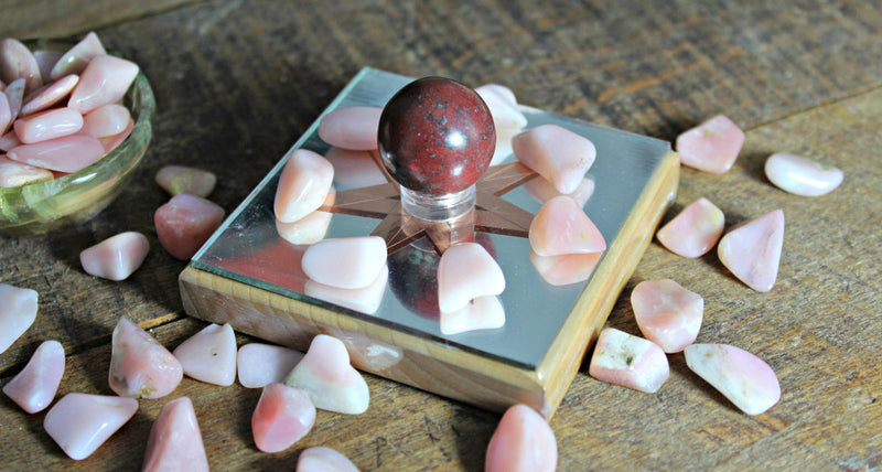 Tumbled Pink Opal from Peru for tranquility, calm and uplifting