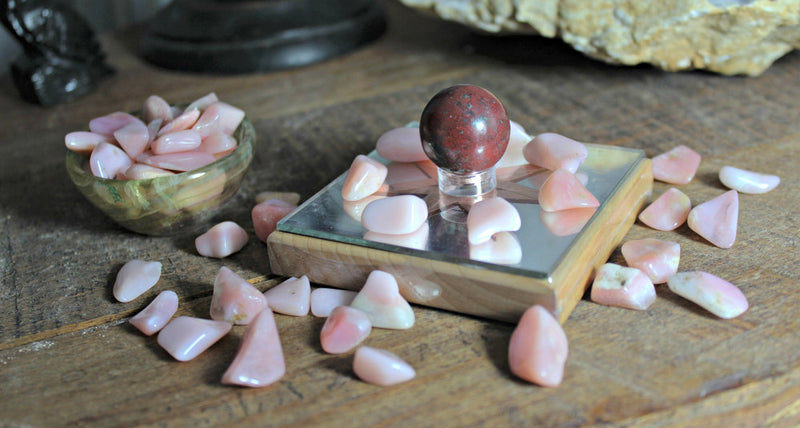 Tumbled Pink Opal from Peru for tranquility, calm and uplifting