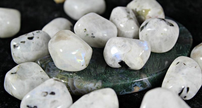 Tumbled Rainbow Moonstone - Connection to the Inner Goddess, Intuition