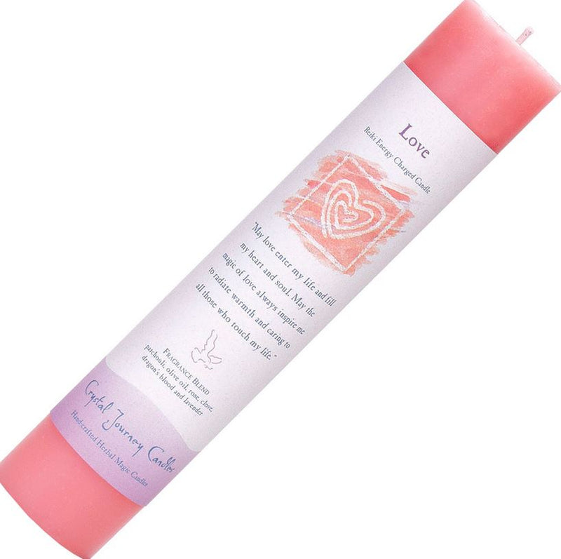 Reiki Energy, Hand-Poured Skinny Pillar Candles with Essential Oils & Intention Blends, FB2592