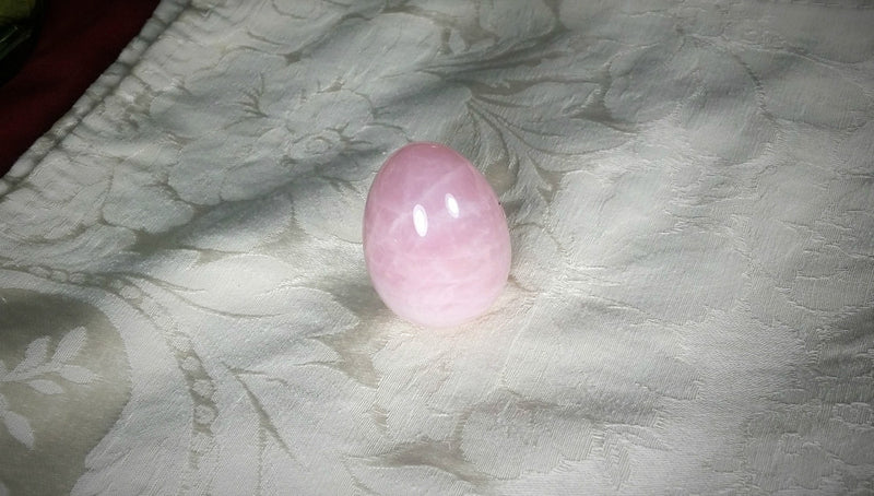 Rose Quartz Egg for calm, comfort, nurturing, love and peace