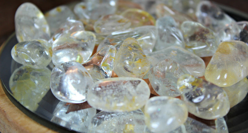 Tumbled Silver Topaz for clarity of thought and understanding Spiritual Guidance