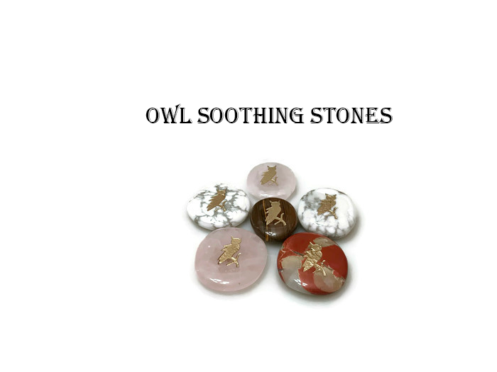 Wolf, Eagle, Unicorn,  Owl & other Assorted Totem / Spirit Stones