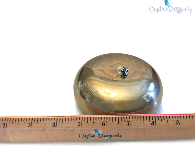 Sterling Silver Crystal Ball Charm: FB1634