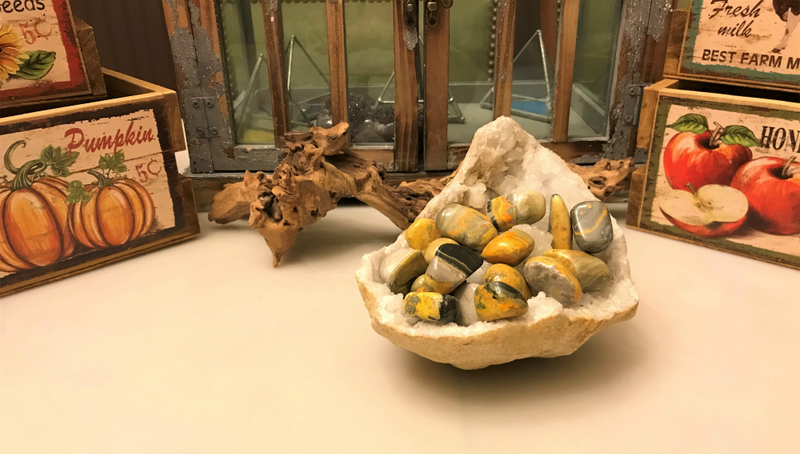 Tumbled Bumblebee Jasper for Joy & Self-Esteem, Assorted Sizes, FB1792