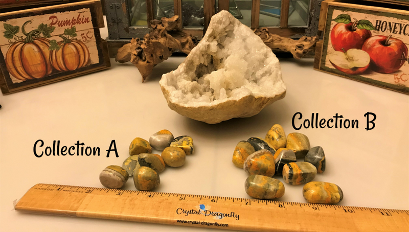 Tumbled Bumblebee Jasper for Joy & Self-Esteem, Assorted Sizes, FB1792