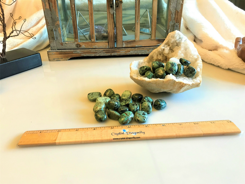 Tumbled African Green Turquoise; FB1436
