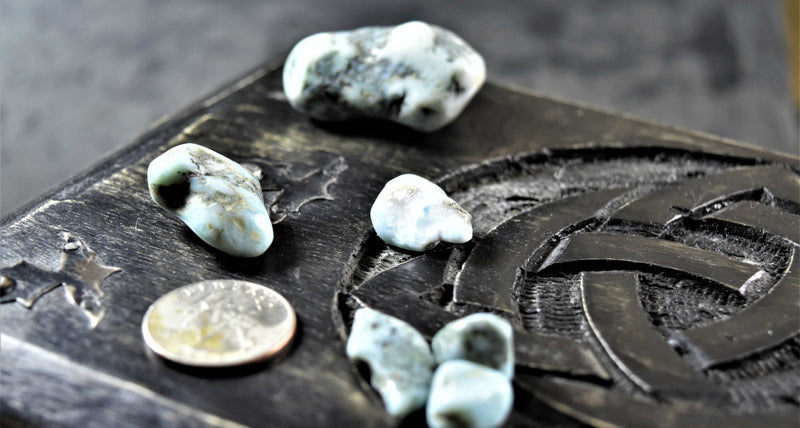 Tumbled Larimar from the Dominican Republic, FB1063