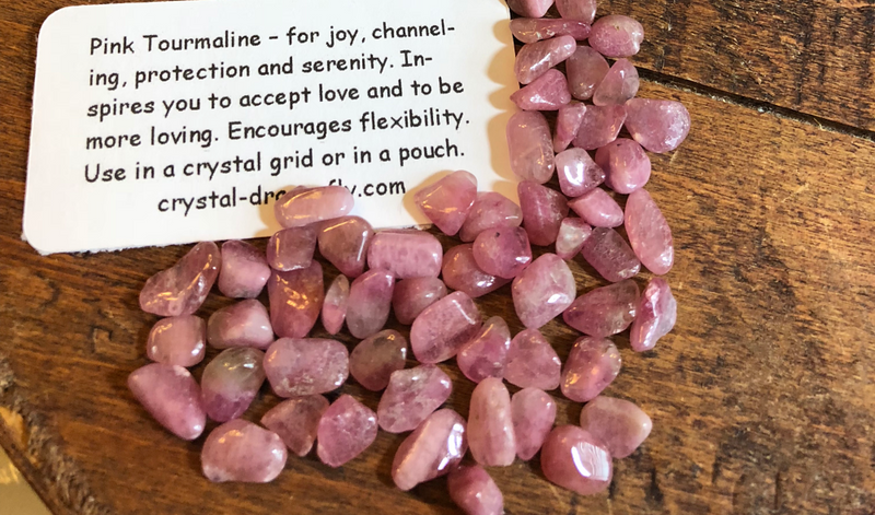 Tumbled Pink Tourmaline, A quality, Mini Stones