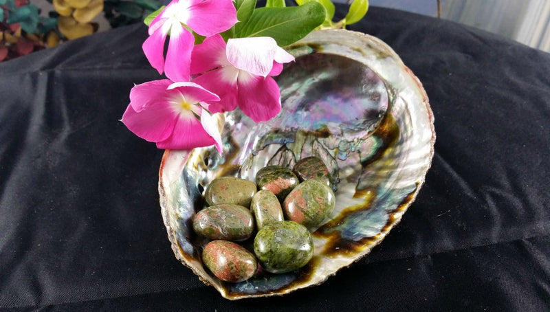 Tumbled Unakite for Calmness, Balance, Intuition, Past Life Recall & Relaxation